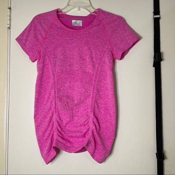 Athleta Fastest Track Cinch pink workout shirt top - Picture 3 of 7